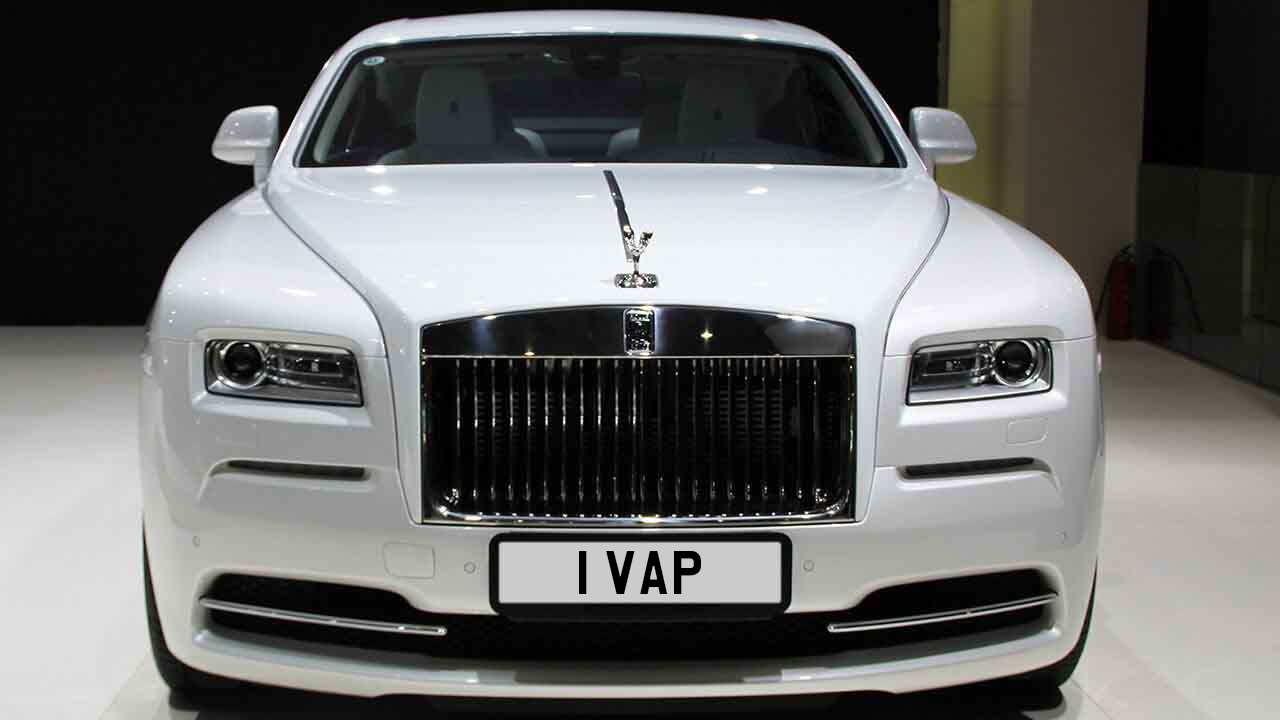 Car displaying the registration mark 1 VAP